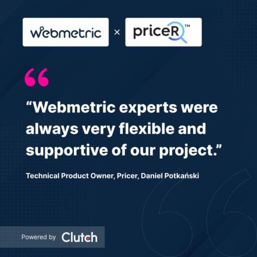Recenzja Webmetric od firmy Pricer na Clutch