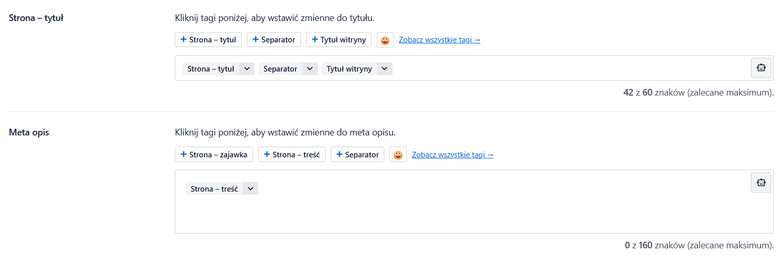 edycja meta tagów w all in one seo