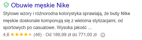 Źródło : Google SERP - opracowanie własne