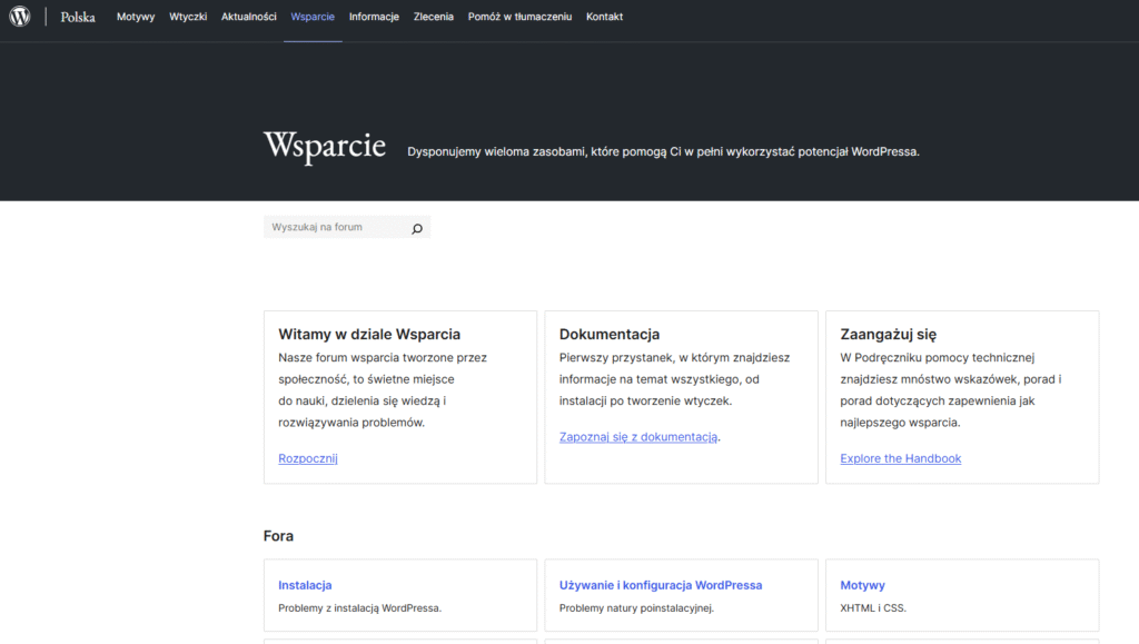 motywy wordpress