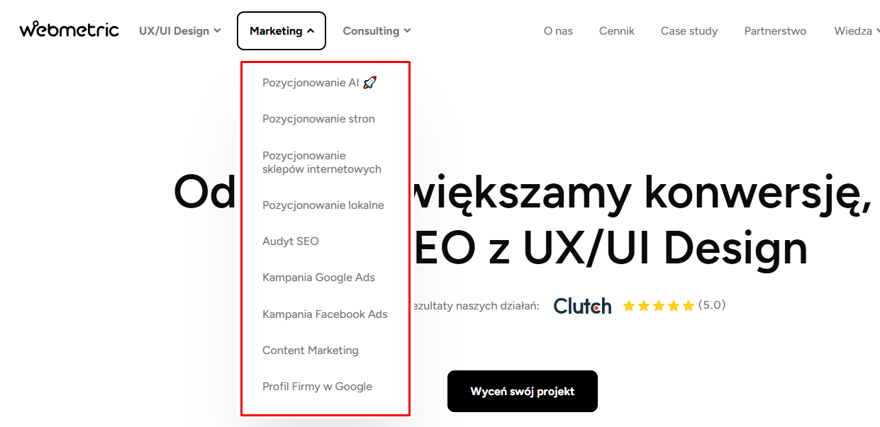 Atrakcyjna oferta Webmetric w zakresie performance marketingu. www.webmetric.com