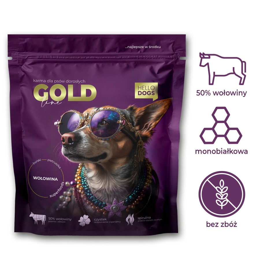 projekt opakowania karmy hellodogs