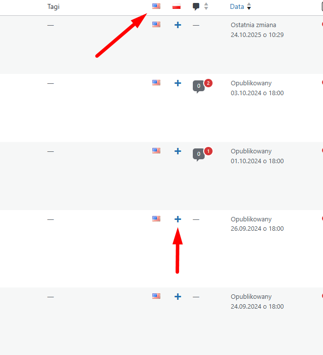 Wielojęzyczność WordPress.