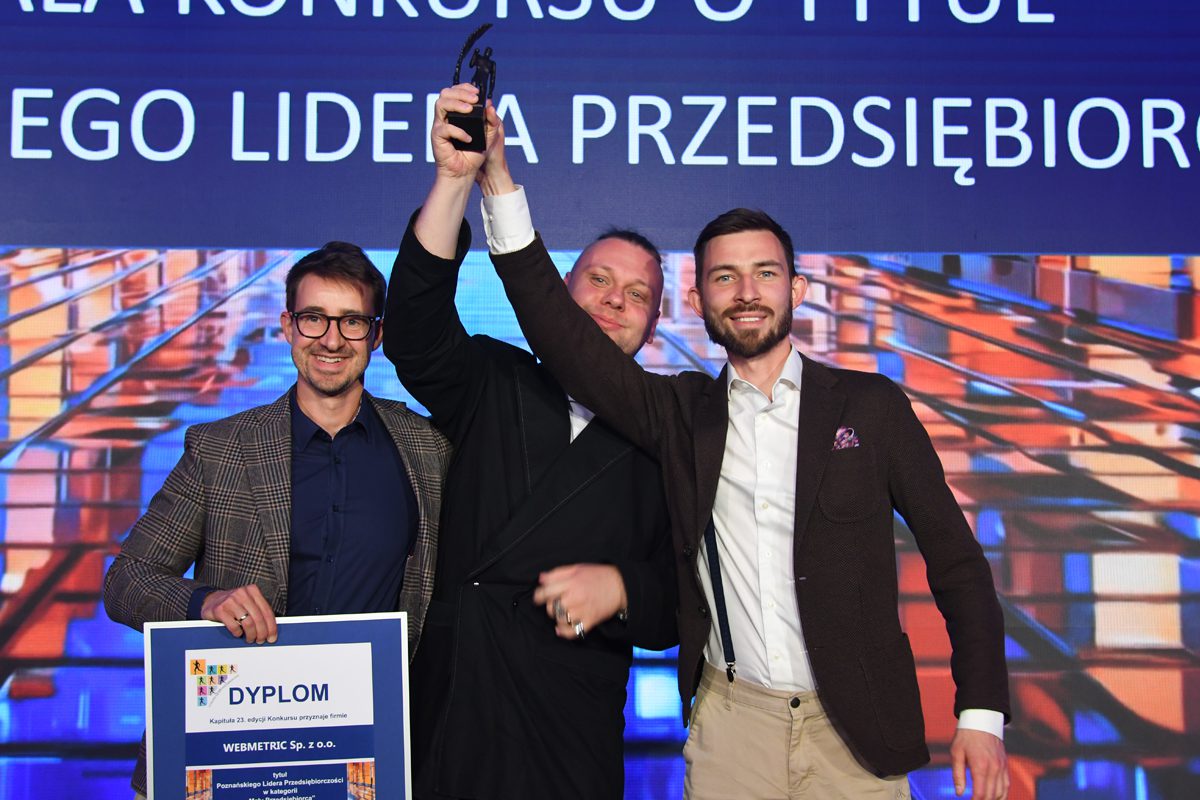 Webmetric laureatem konkursu Poznański Lider Przedsiębiorczości 2026